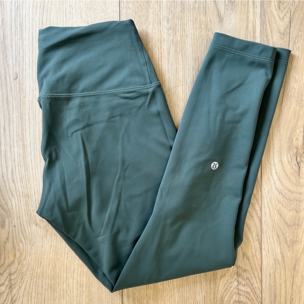 Lululemon Wunder Train Contour Fit Smoked Spruce Sz 8
